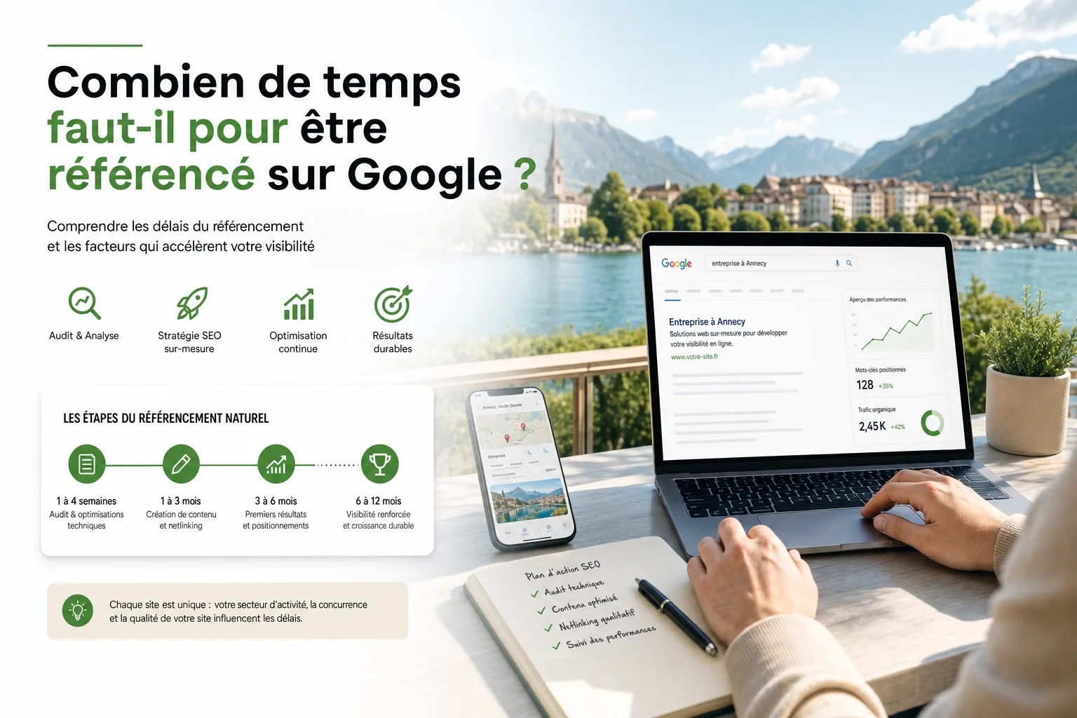 Combien de temps faut-il pour être référencé sur Google