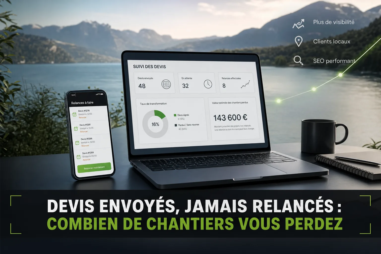 Devis envoyés, jamais relancés : combien de chantiers vous perdez
