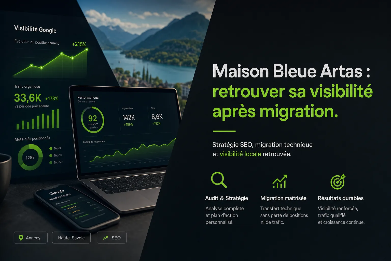 Maison Bleue Artas : retrouver sa visibilité après migration
