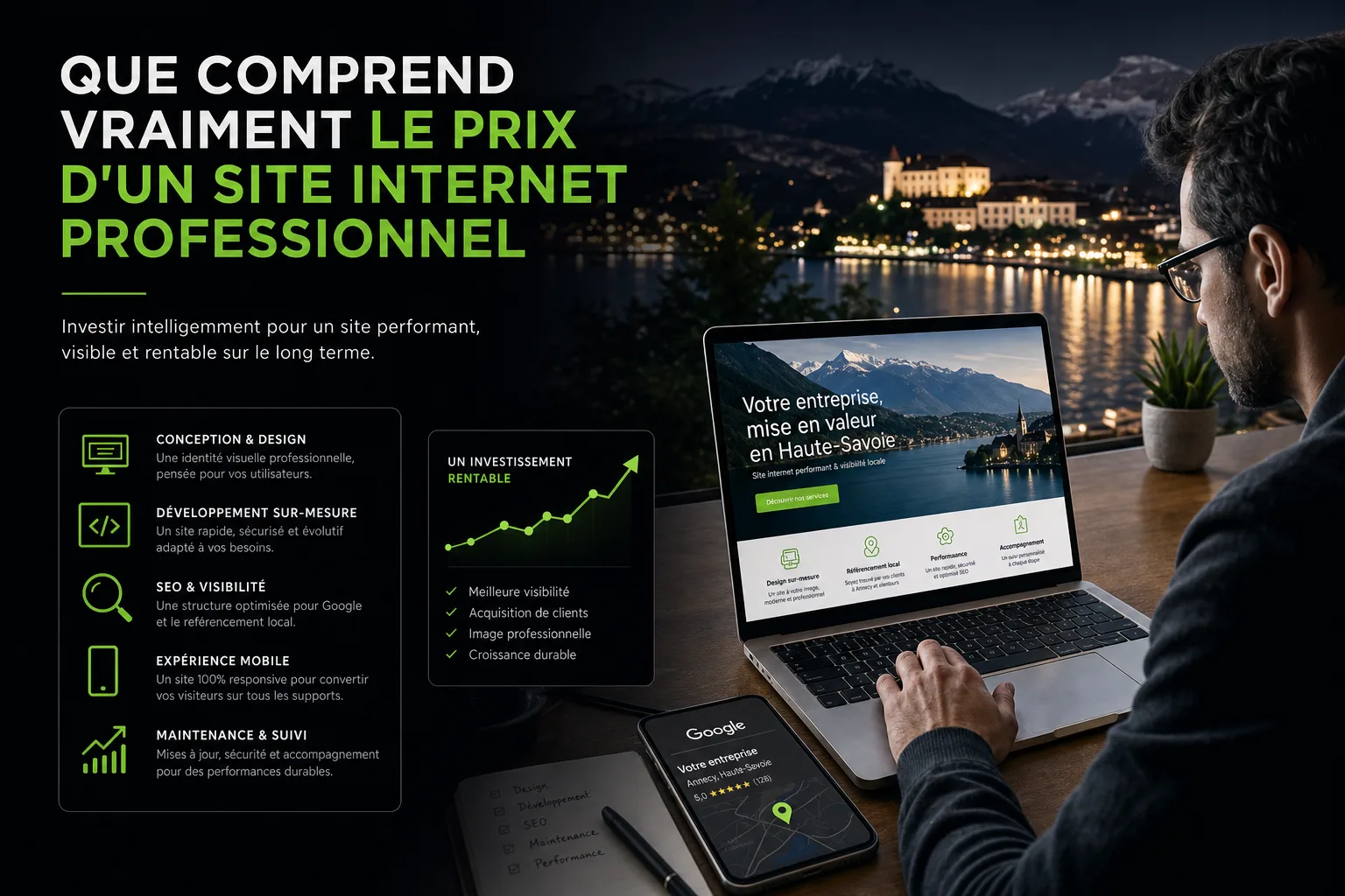 Que comprend vraiment le prix d'un site internet professionnel