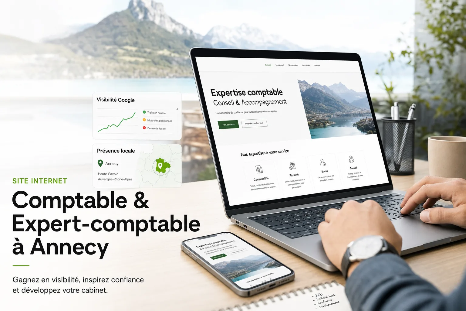 Site internet pour comptable et expert-comptable à Annecy