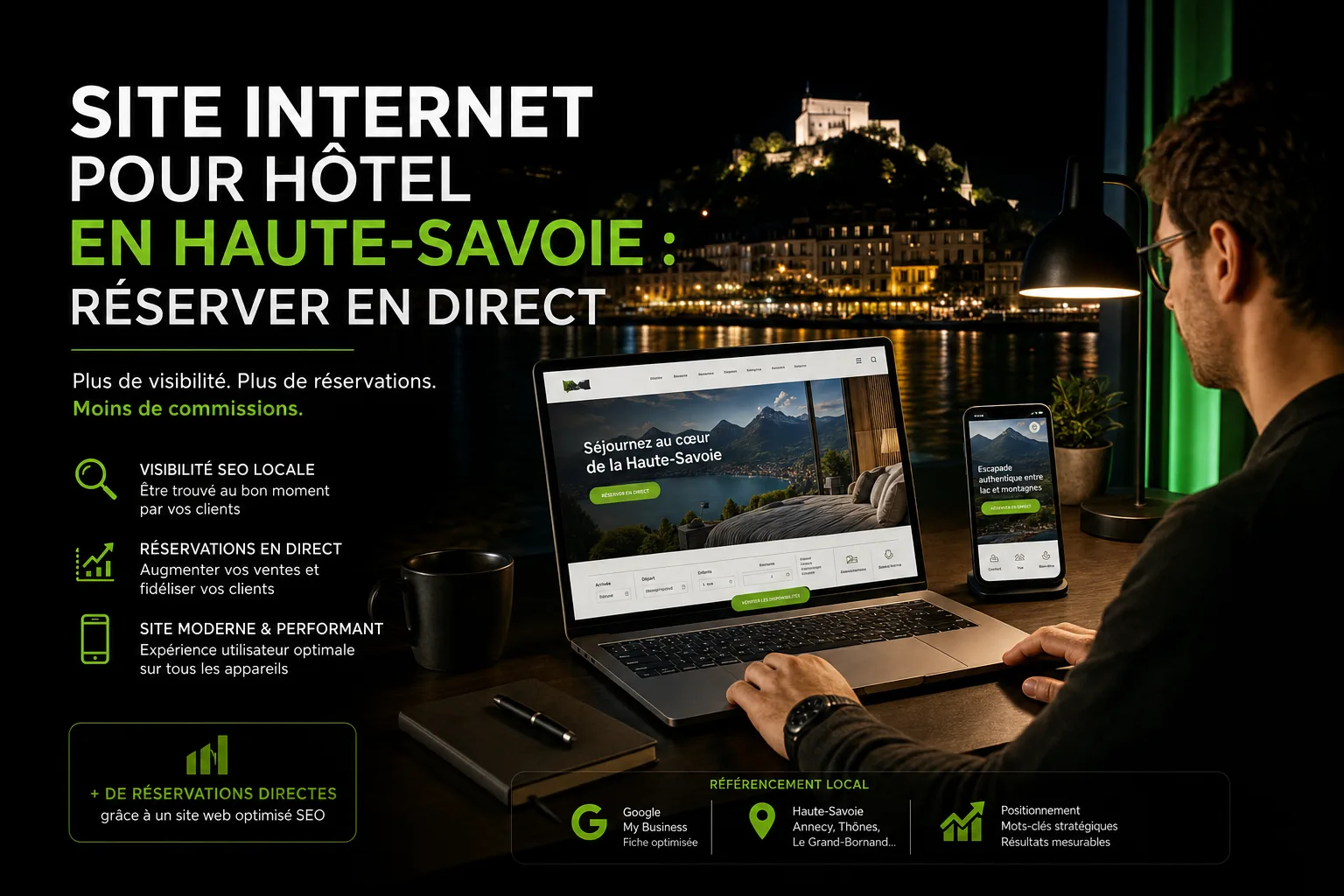 Site internet pour hôtel en Haute-Savoie : réserver en direct