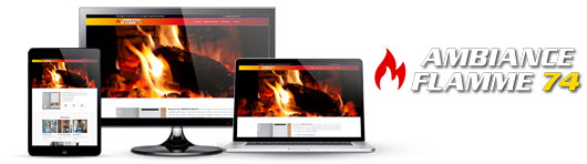 Site Internet Faverges avec Ambiance Flamme 74
