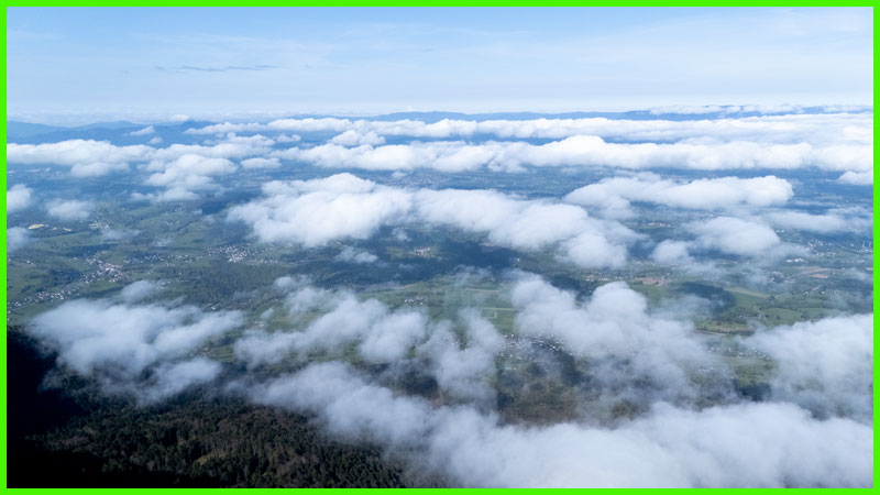 Vue drone paysage Haute-Savoie